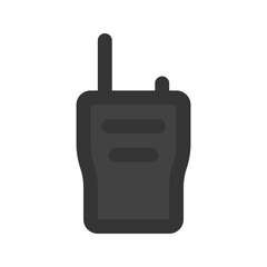 walkie talkie outline fill icon