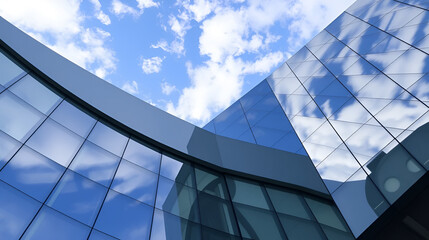 Dynamic Rhythms: Angular Reflections of Sky on Geometric Facades