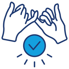 Commitment Blue Icon