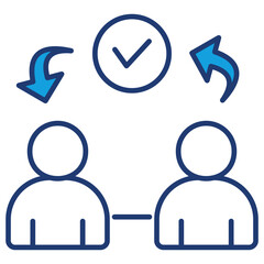 Reciprocity Blue Icon