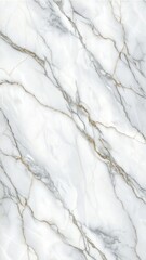 Fototapeta premium Close-up of smooth white marble with delicate grey veining a beautiful natural stone texture