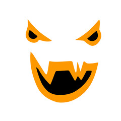 scary Halloween face elements