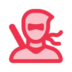 ninja outline fill icon