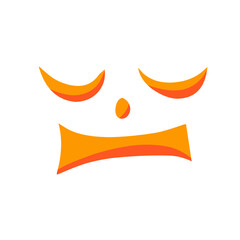 scary Halloween face elements