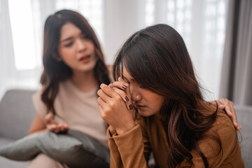 Two close friends share a heartfelt moment, offering each other vital support during tough times