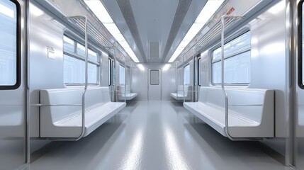 Obraz premium subway train in motion