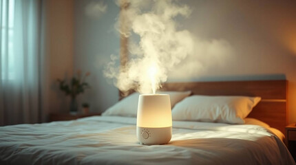 Humidifier in Bedroom Comfort and Wellness