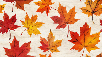 autumn leaves pattern background