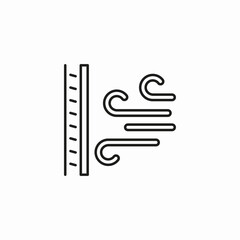 wind barrier icon icon sign vector