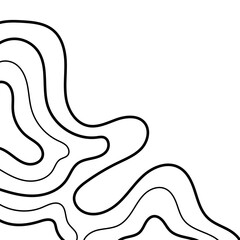 Topographic Line Corner