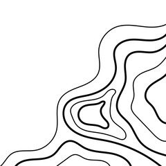 Topographic Line Corner