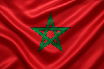 High-Resolution Moroccan Flag