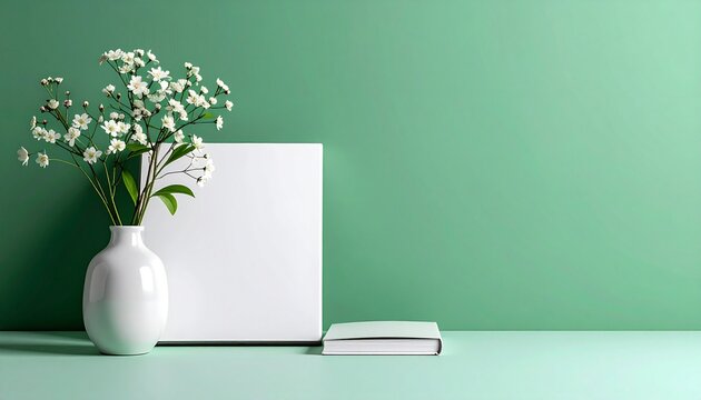 close-up of a magazine book with a green background