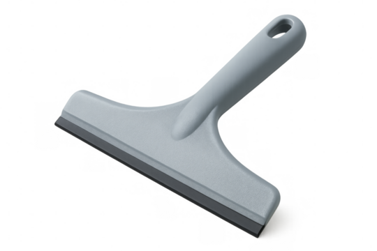 Cleaning squeegee tool with transparent background for easy isolation