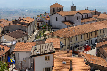 view of the village of Aielli in Abruzzo	
