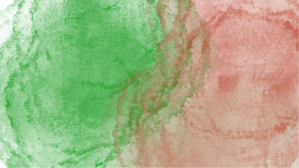 Obraz premium Green and pink watercolor background with copyspace for your design. vector.