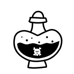 witch's magic potion bottle icon