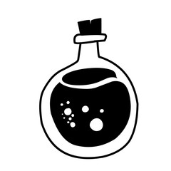witch's magic potion bottle icon