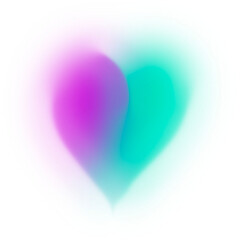 Modern Abstract Graphic With A Vibrant Purple And Turquoise Swirl