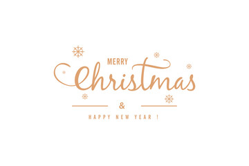 Merry Christmas and happy new year typography, December, stars, Christmas typography in vector EPS, 10