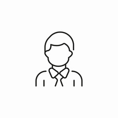 man with bow tie icon sign vector