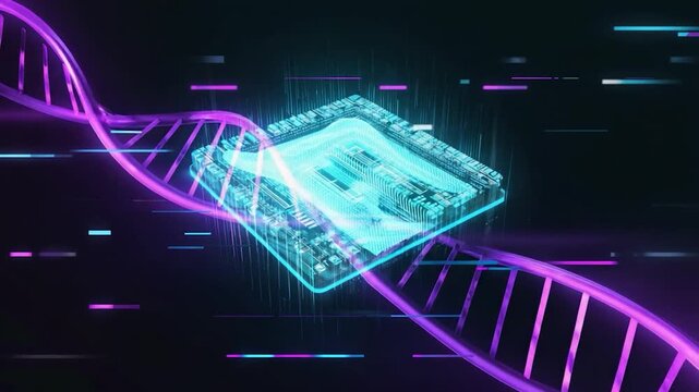 DNA and Microchip Intertwined