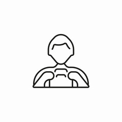 person playing game icon sign vector