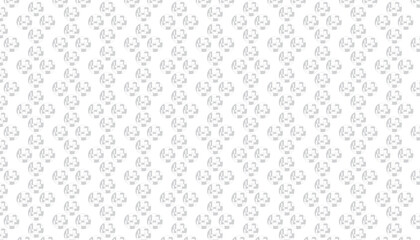 Subtle Geometric Pattern of Interlocking Circles on White