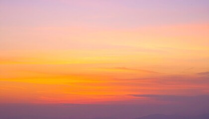 Fototapeta premium Warm Gradient Sunset Sky: Abstract Orange Pink Purple Color Blend