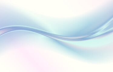 Abstract white blue background, soft wavy wallpaper design, 3D vector illustration.