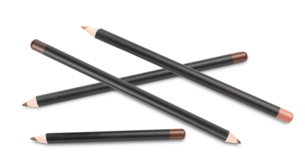 crossed brown eyeliner pencils for makeup concepts
