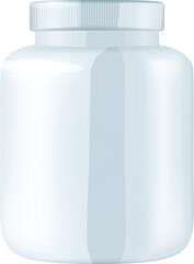 white plastic bottle