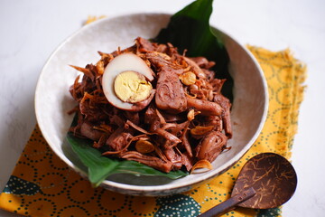 gudeg Jogja in a bowl
