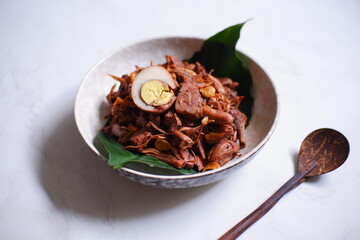 gudeg Jogja in a bowl 