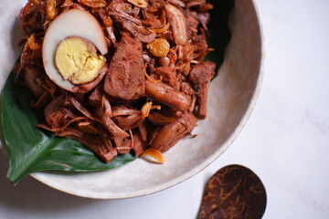 gudeg Jogja in a bowl 
