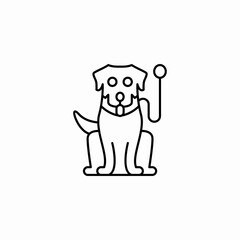 dog leash toy icon icon sign vector