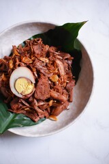 gudeg Jogja in a bowl 