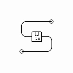 tracking the route icon sign vector © Shahin