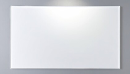 White Matte Glass Panel on Gray Background