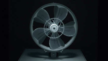 扇風機のX線写真、換気扇、ファン、モノクロ