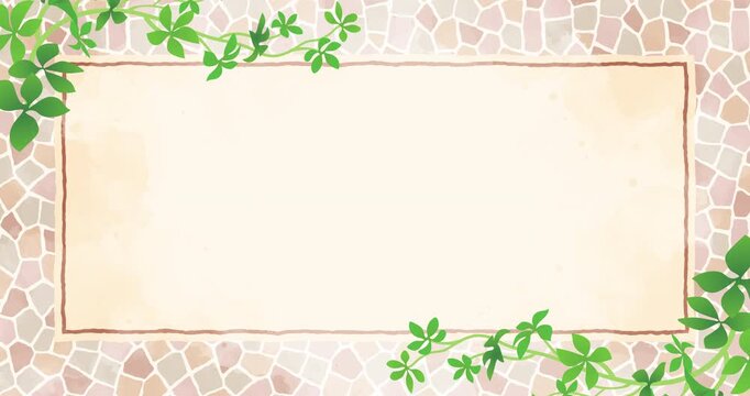 Cobblestone Pattern Background in Soft Beige and Pink Tones
