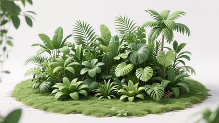 Fototapeta premium Background of Tropical Plants