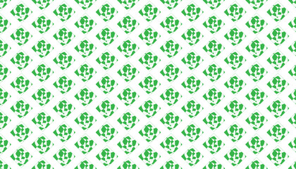 Fresh Green Geometric Diamond Pattern abstract