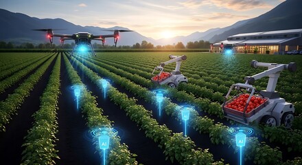 Smart Farming Technology Revolutionizing Agriculture with Drones Robots and AI