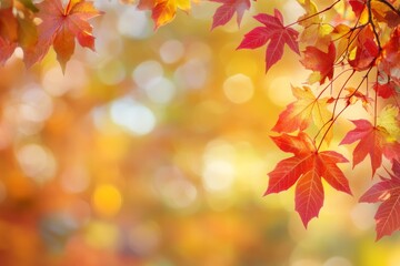 The Autumn Marketing Campaign includes a Banner with a Maple Leaf Premium Design and warm seasonal color scheme