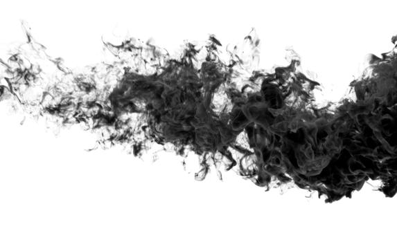 Abstract grayscale image of a sprawling, textured, flowing form