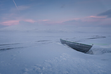 Stunning landscapes of Swedish Lapland, where snowy mountains, frozen lakes and endless forests...