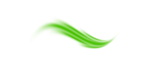 Green glowing light trail vector - green line effect, winding green path, wave , curved energy...