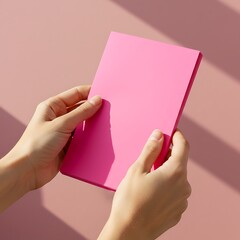 柔らかなピンクの光と、そっと抱える手