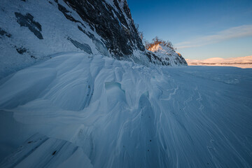 Stunning landscapes of Swedish Lapland, where snowy mountains, frozen lakes and endless forests...